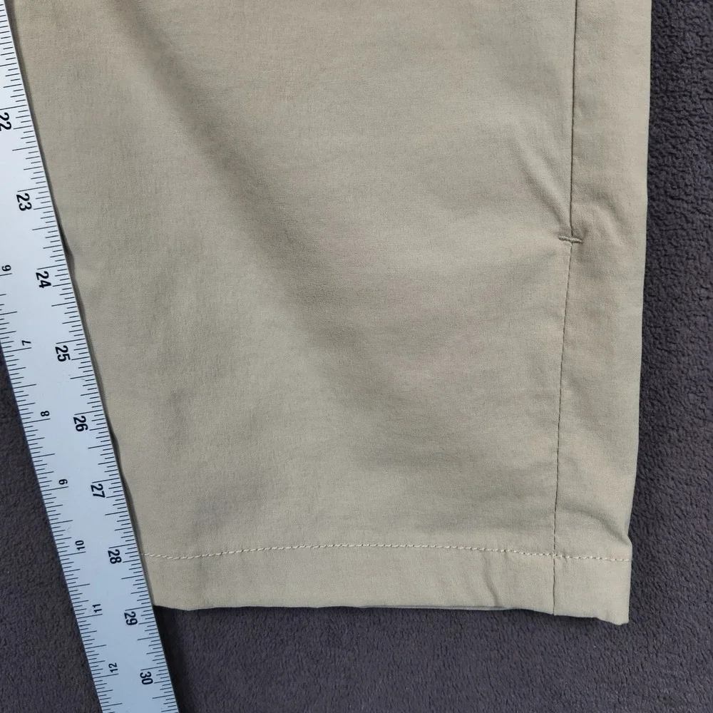 The North Face Sprag 5 Pocket Pants Mens 34 Short Khaki Reflective Stretch